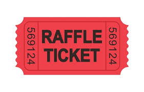 Red raffle ticket